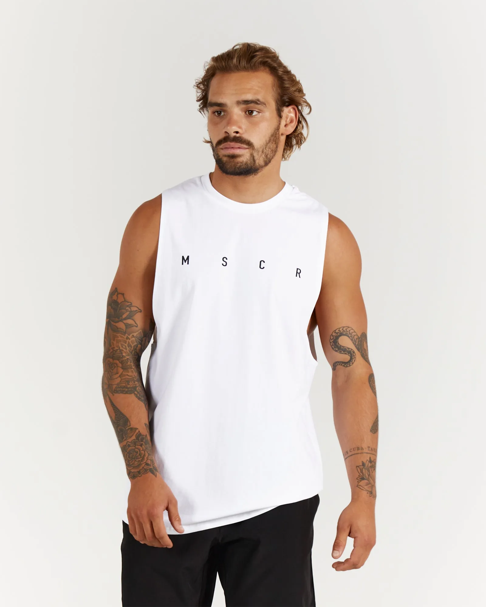ROCKY MUSCLE TANK - WHITE