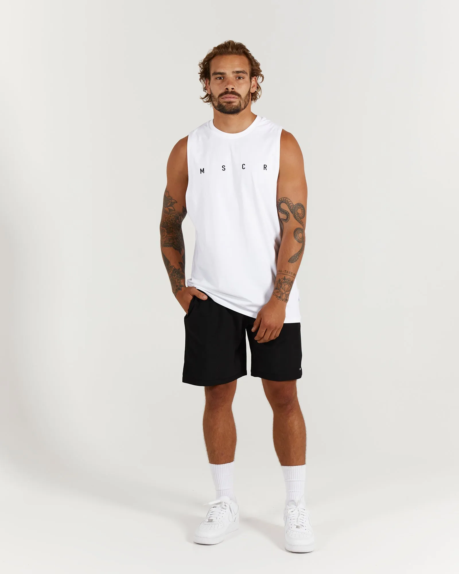 ROCKY MUSCLE TANK - WHITE