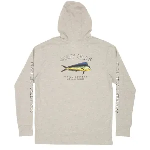 Salty Crew El Dorado Hood Tech Tee - Athletic Grey
