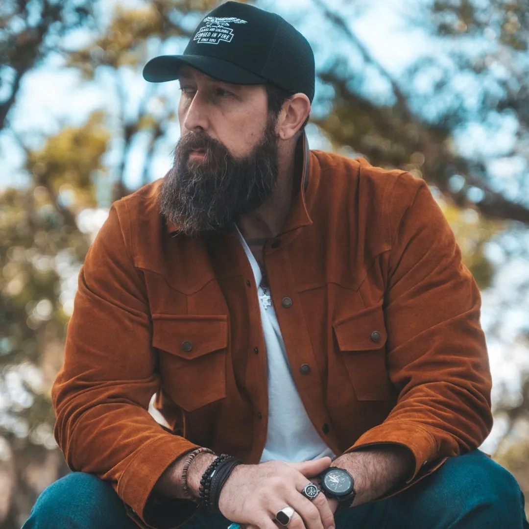 SEQUOIA TRUCKER SUEDE JACKET - HARVEST GOLD