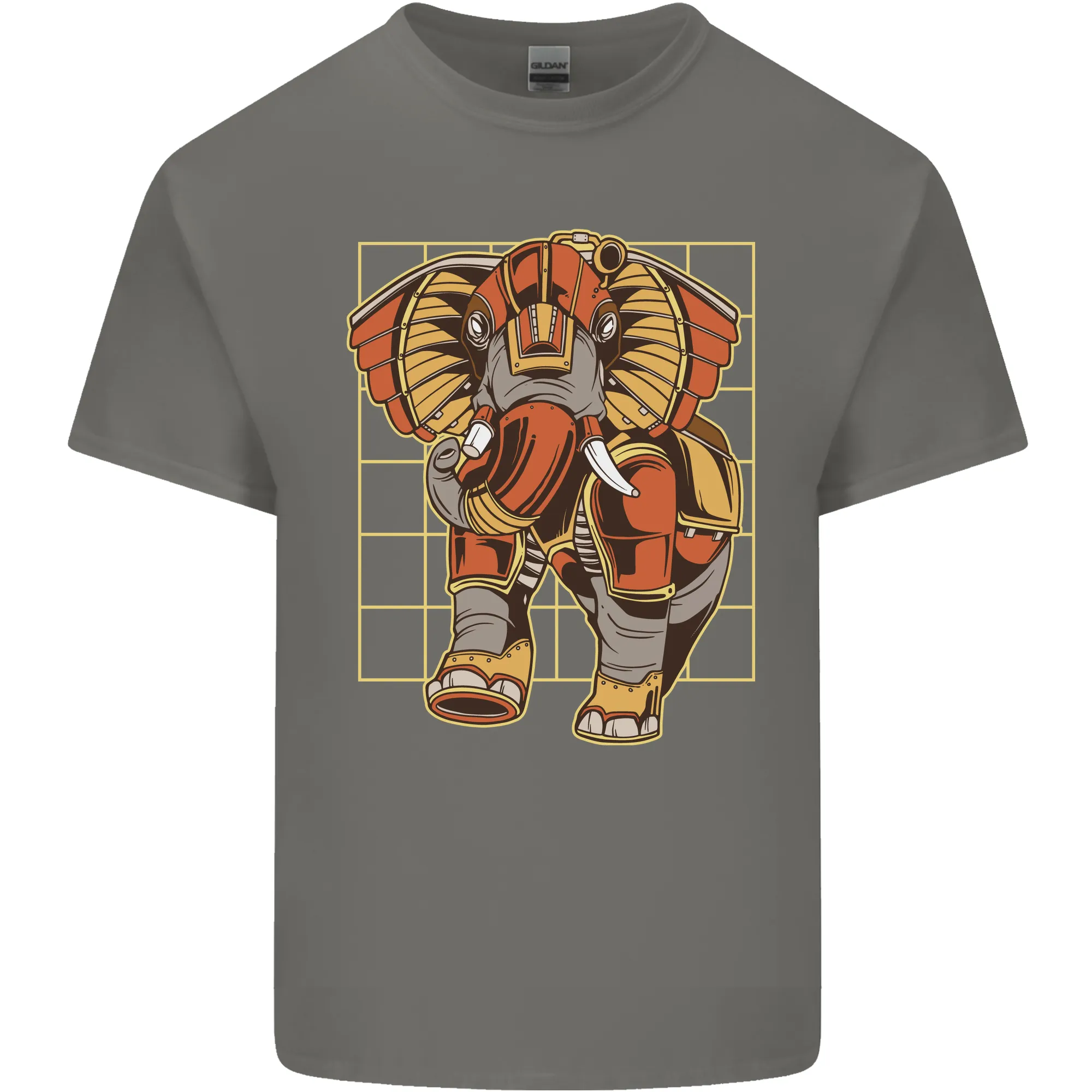 Steampunk Elephant Mens Light Cotton T-Shirt