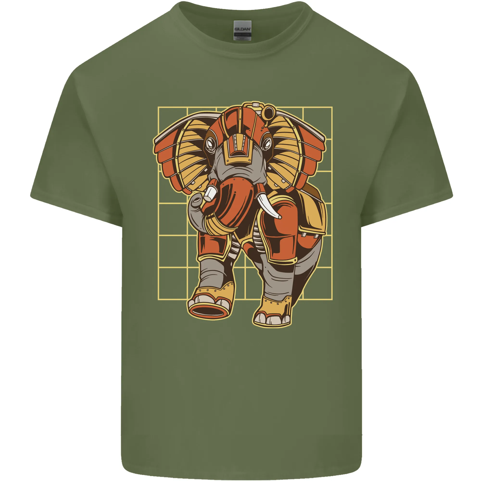 Steampunk Elephant Mens Light Cotton T-Shirt