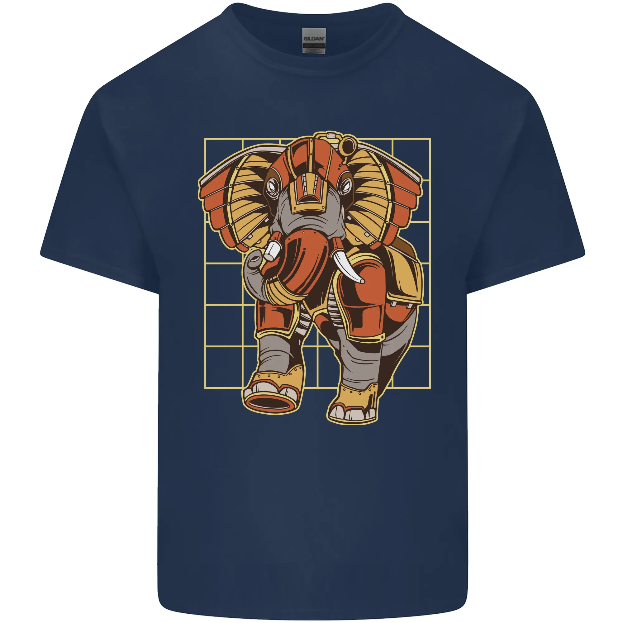 Steampunk Elephant Mens Light Cotton T-Shirt
