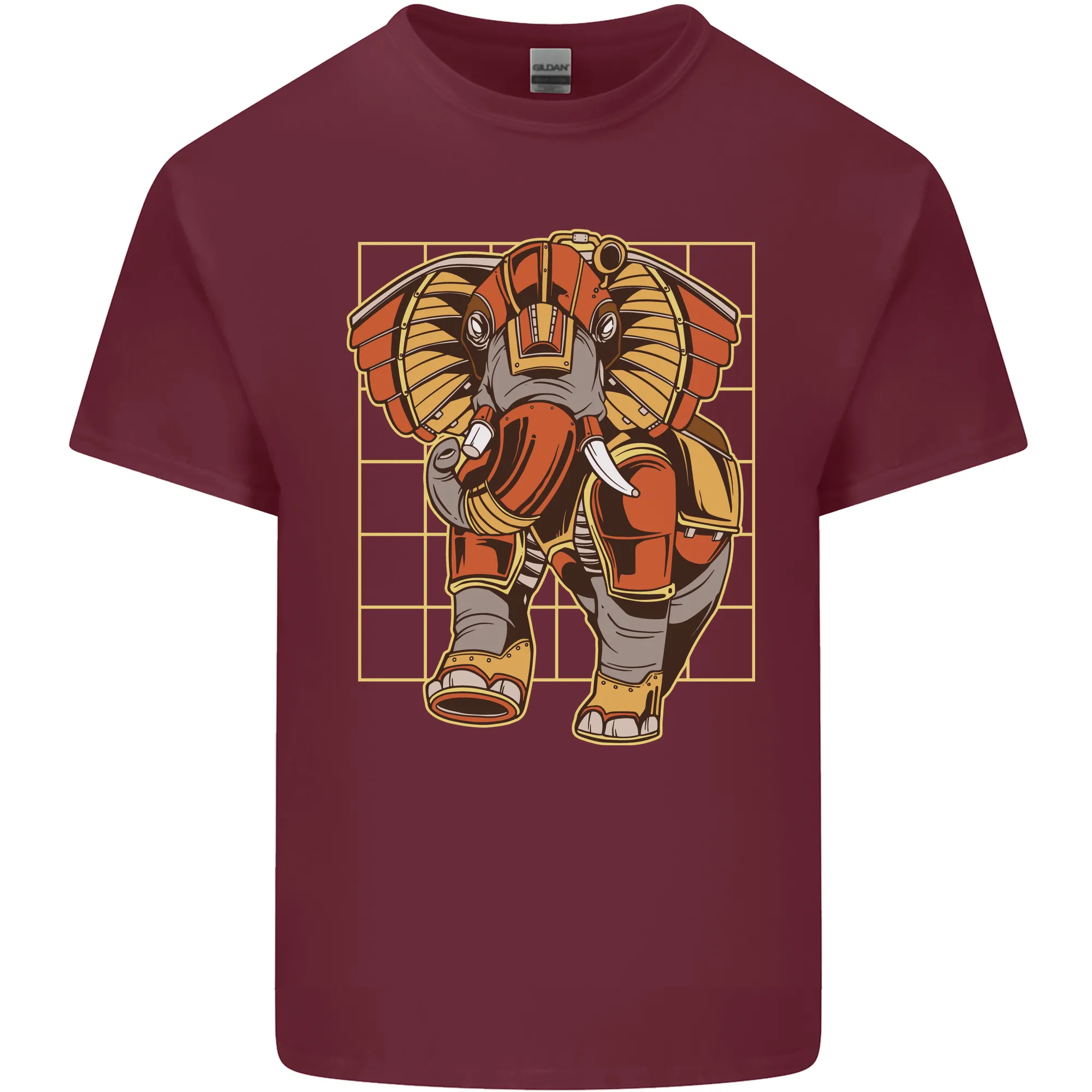 Steampunk Elephant Mens Light Cotton T-Shirt