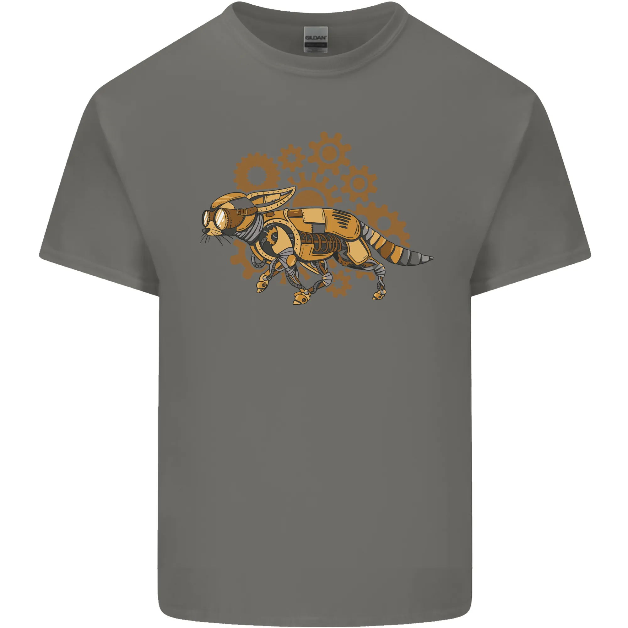 Steampunk Fox Mens Light Cotton T-Shirt