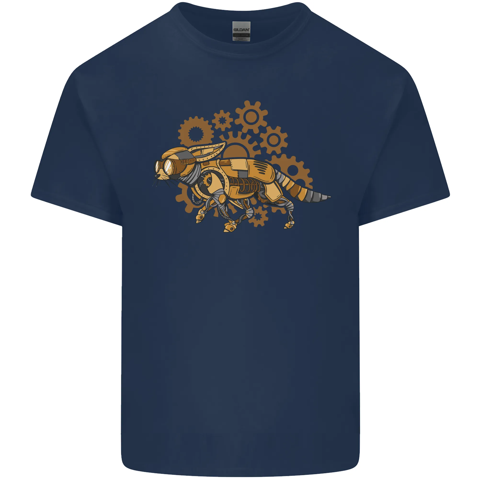 Steampunk Fox Mens Light Cotton T-Shirt