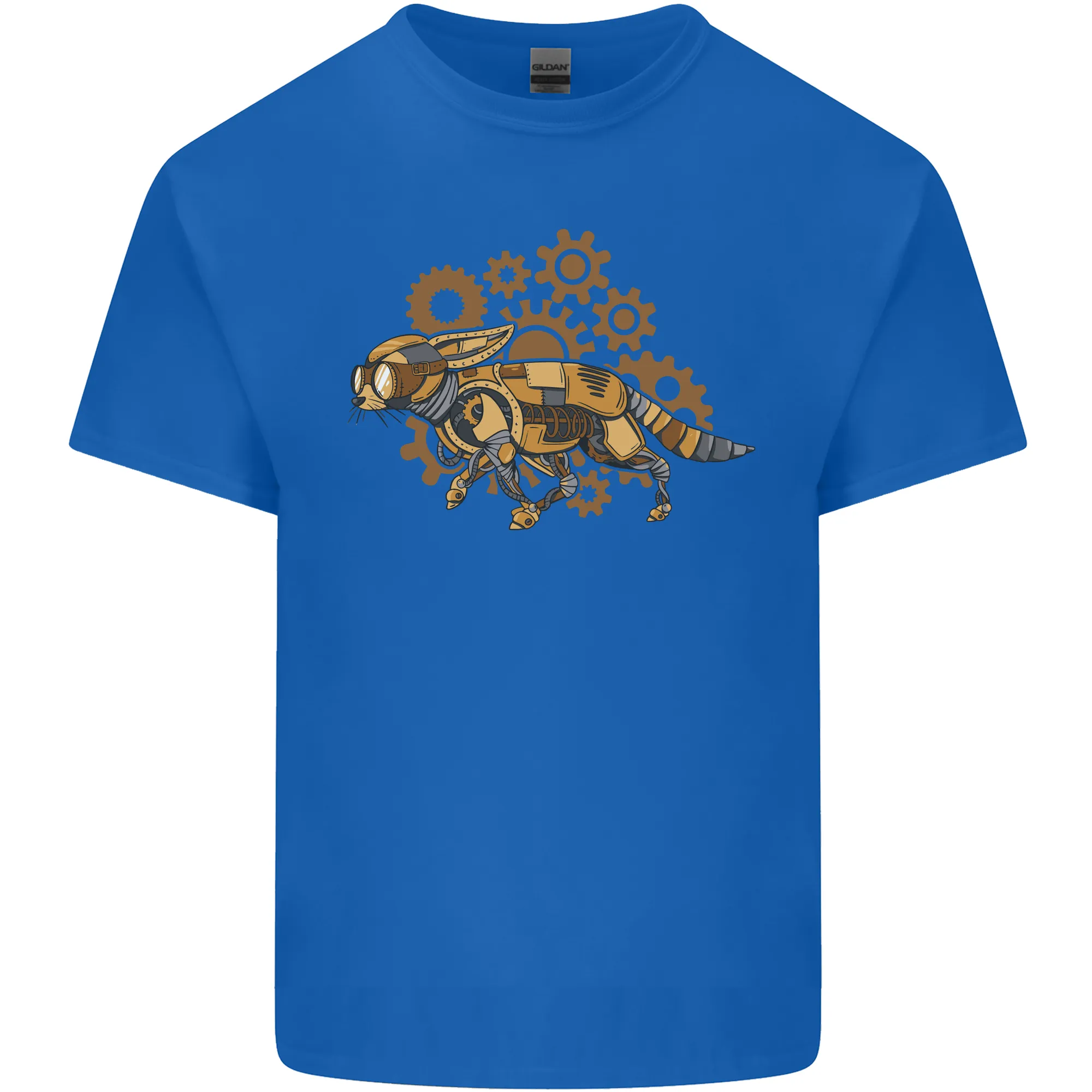 Steampunk Fox Mens Light Cotton T-Shirt