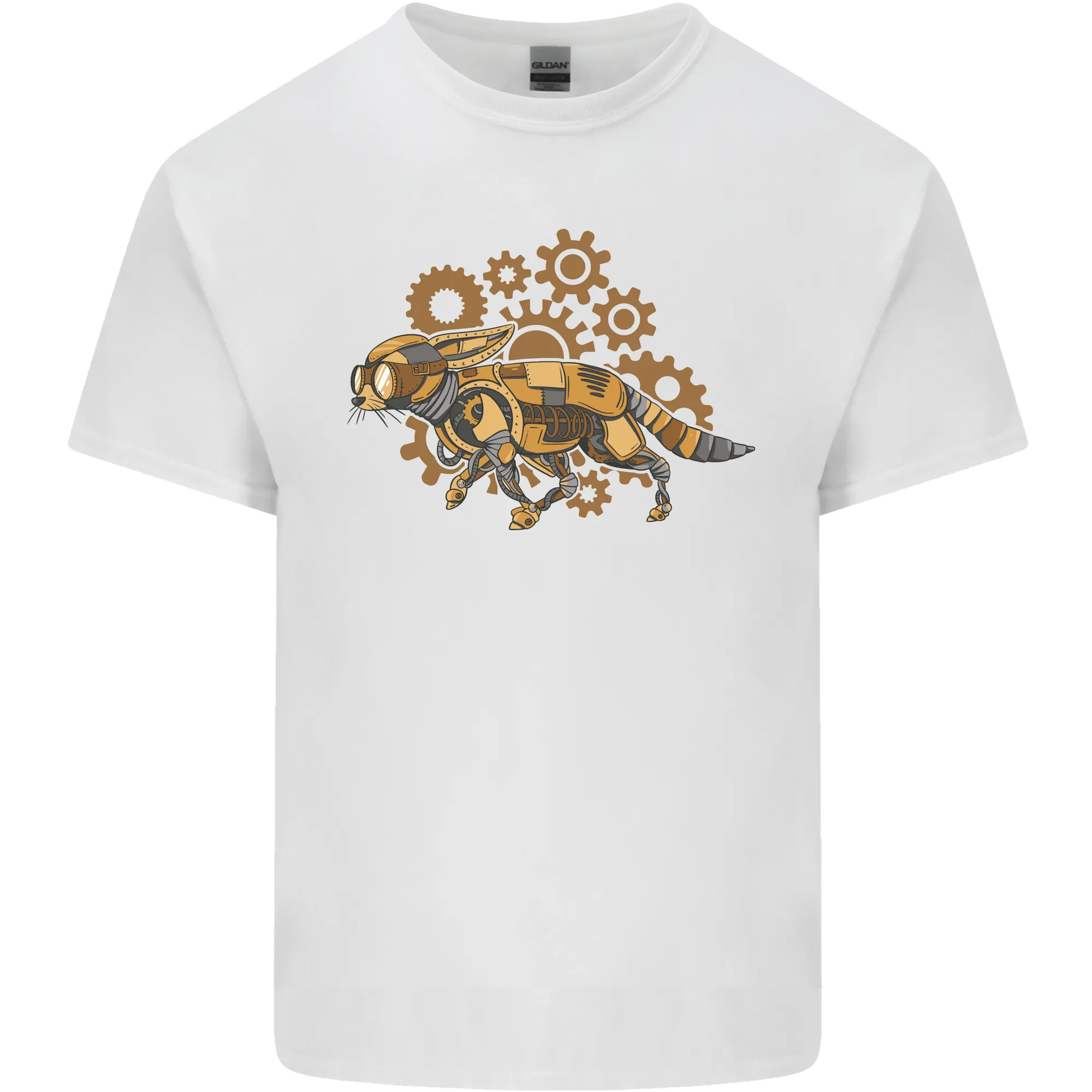 Steampunk Fox Mens Light Cotton T-Shirt