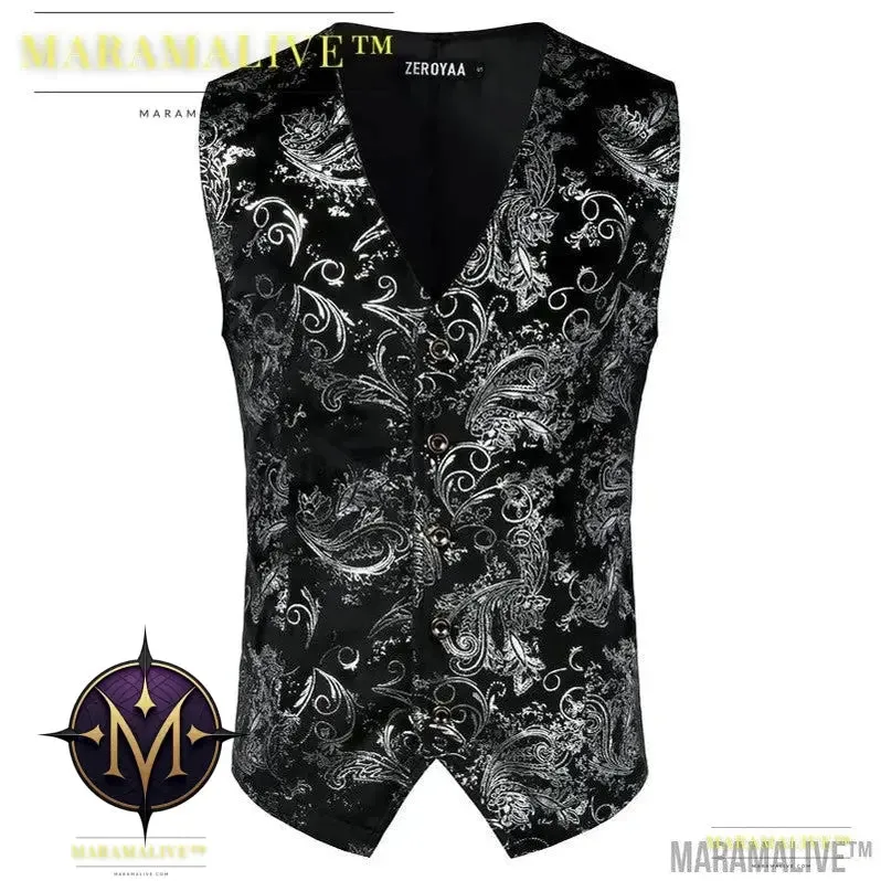 Steampunk Gold Vest for Grooms for Blingin' Wedding Day