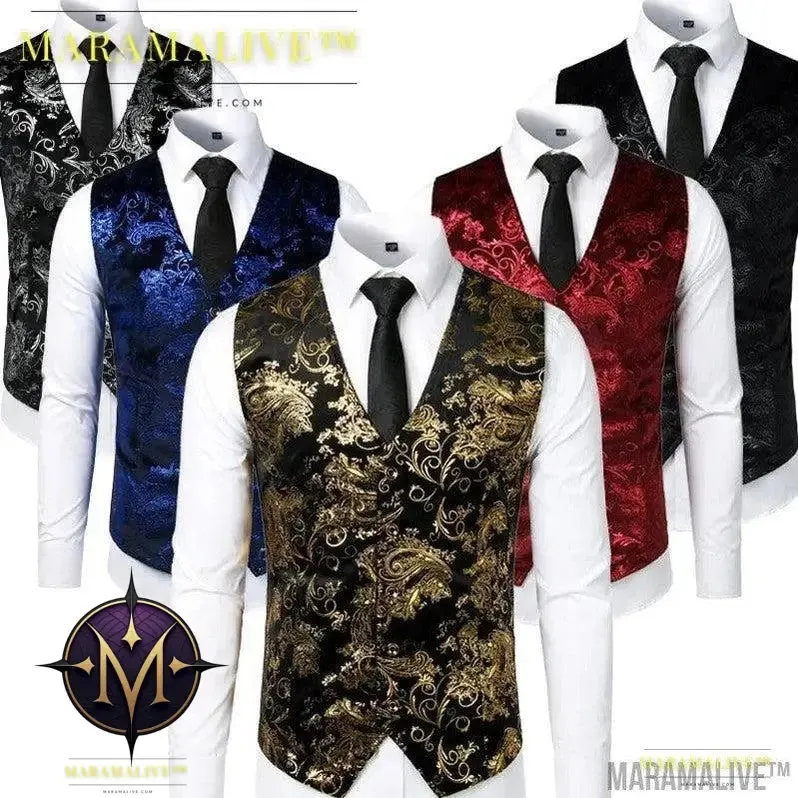 Steampunk Gold Vest for Grooms for Blingin' Wedding Day
