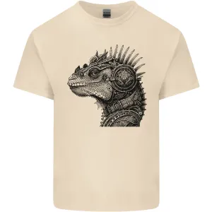 Steampunk Iguana Mens Light Cotton T-Shirt