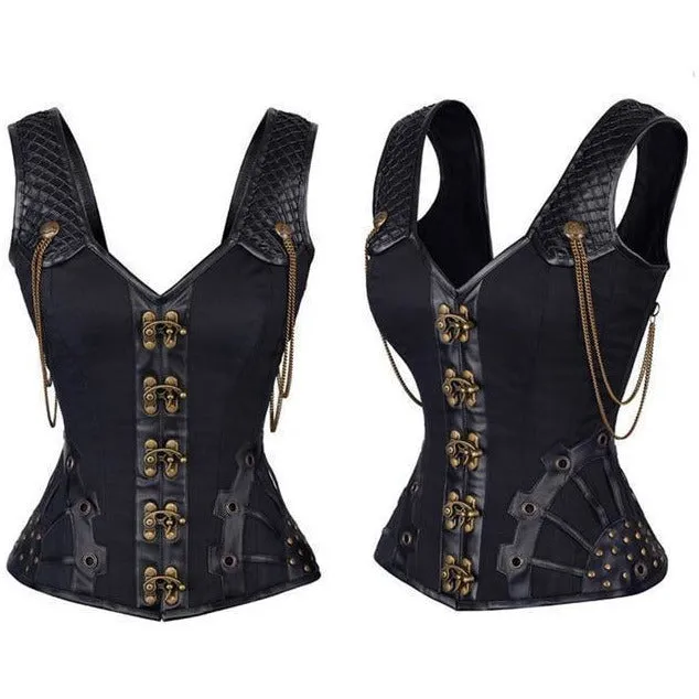 Steampunk Leather Corset – 5 Sizes