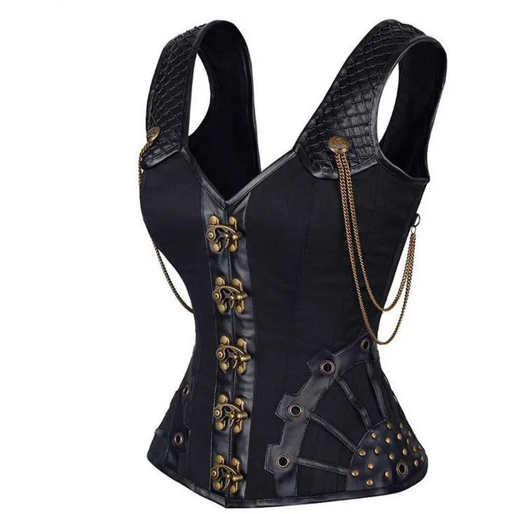 Steampunk Leather Corset – 5 Sizes