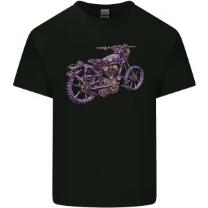 Steampunk Motorbike Motorcycle Biker Mens Light Cotton T-Shirt