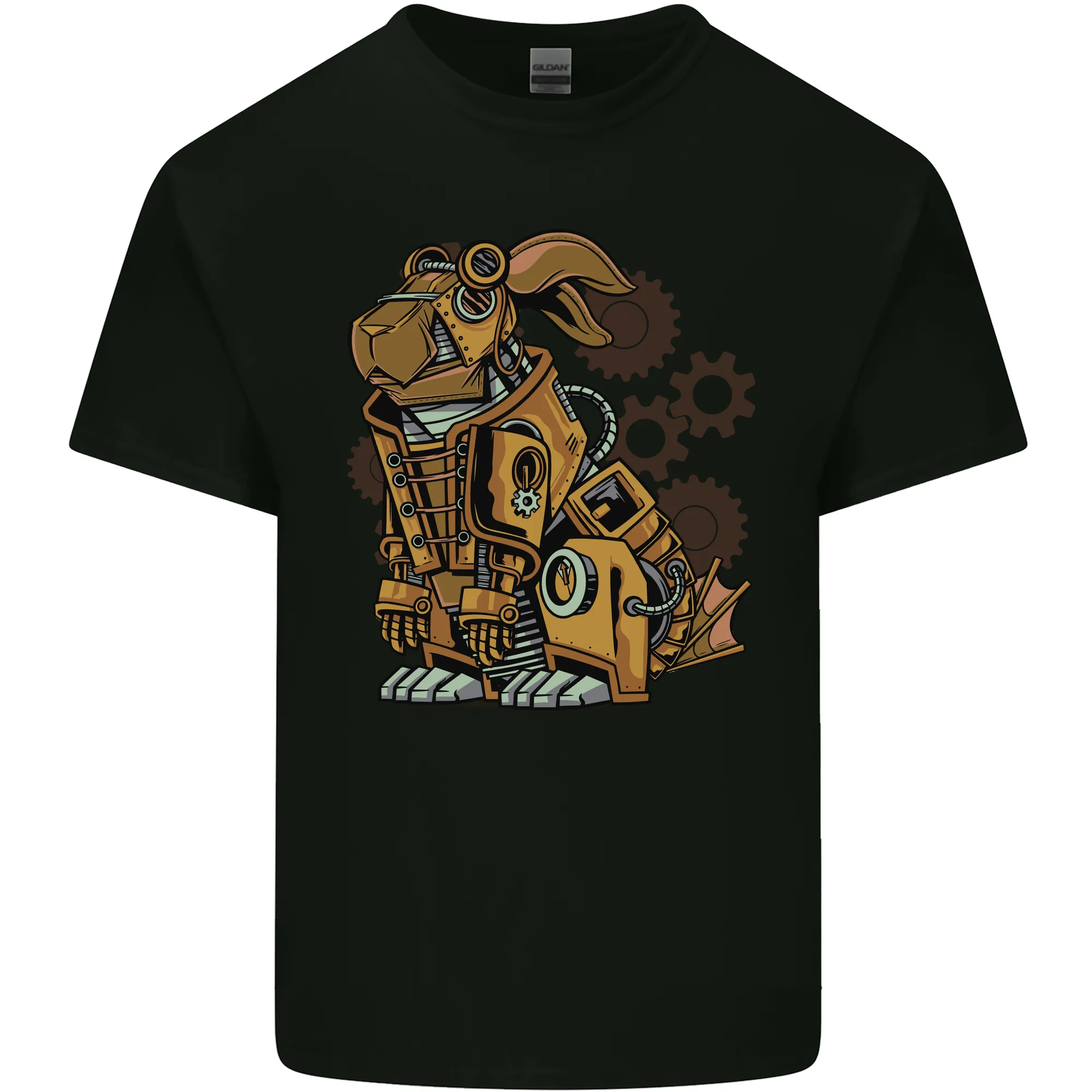 Steampunk Rabbit Mens Light Cotton T-Shirt