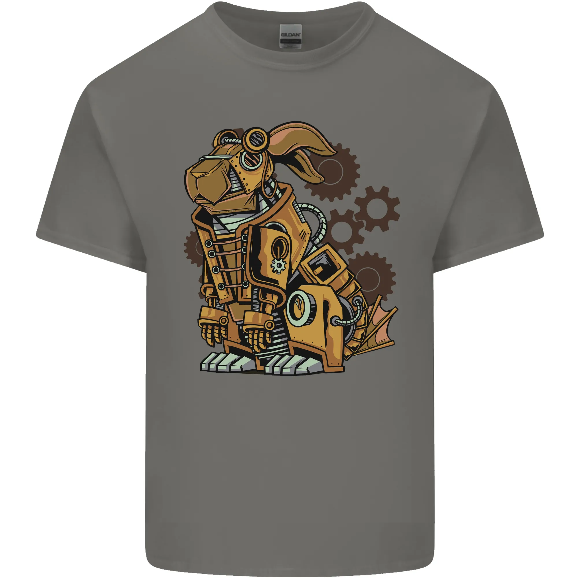 Steampunk Rabbit Mens Light Cotton T-Shirt