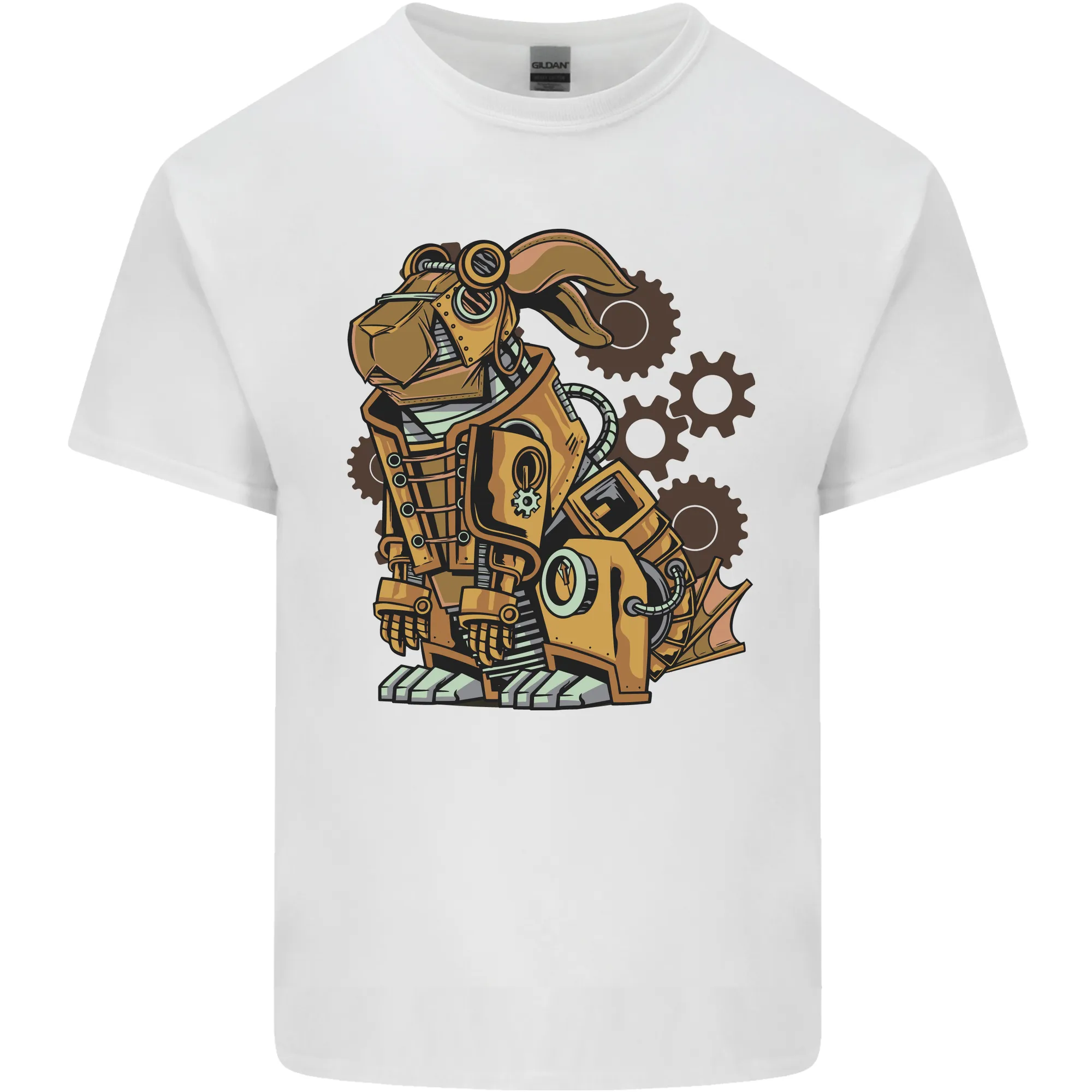 Steampunk Rabbit Mens Light Cotton T-Shirt
