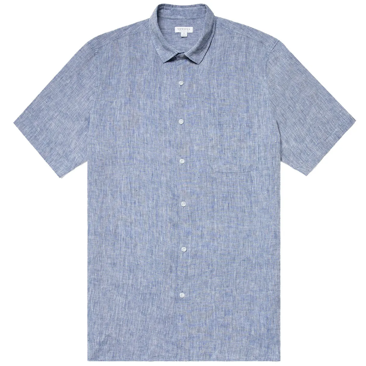 Sunspel SS Shirt Bluestone Melange