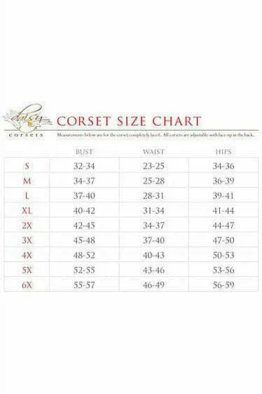 Top Drawer Plum Brocade Steel Boned Corset