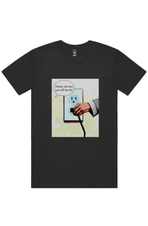 Turn Off AI Short Sleeve Staple T-Shirt
