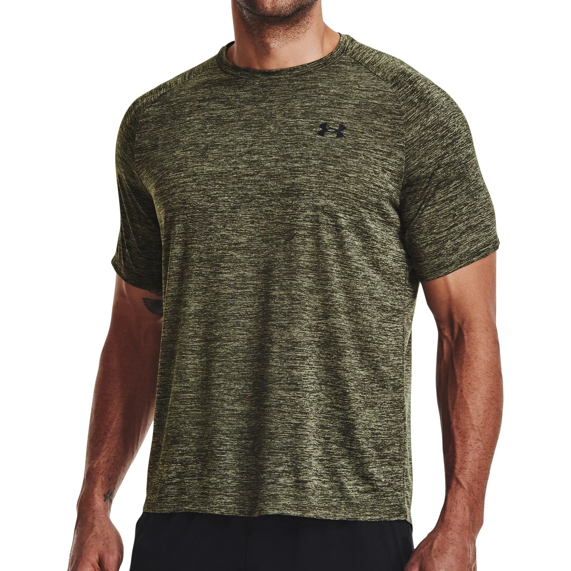 Under Armour Tech Short Sleeve Mens Training Top - Green