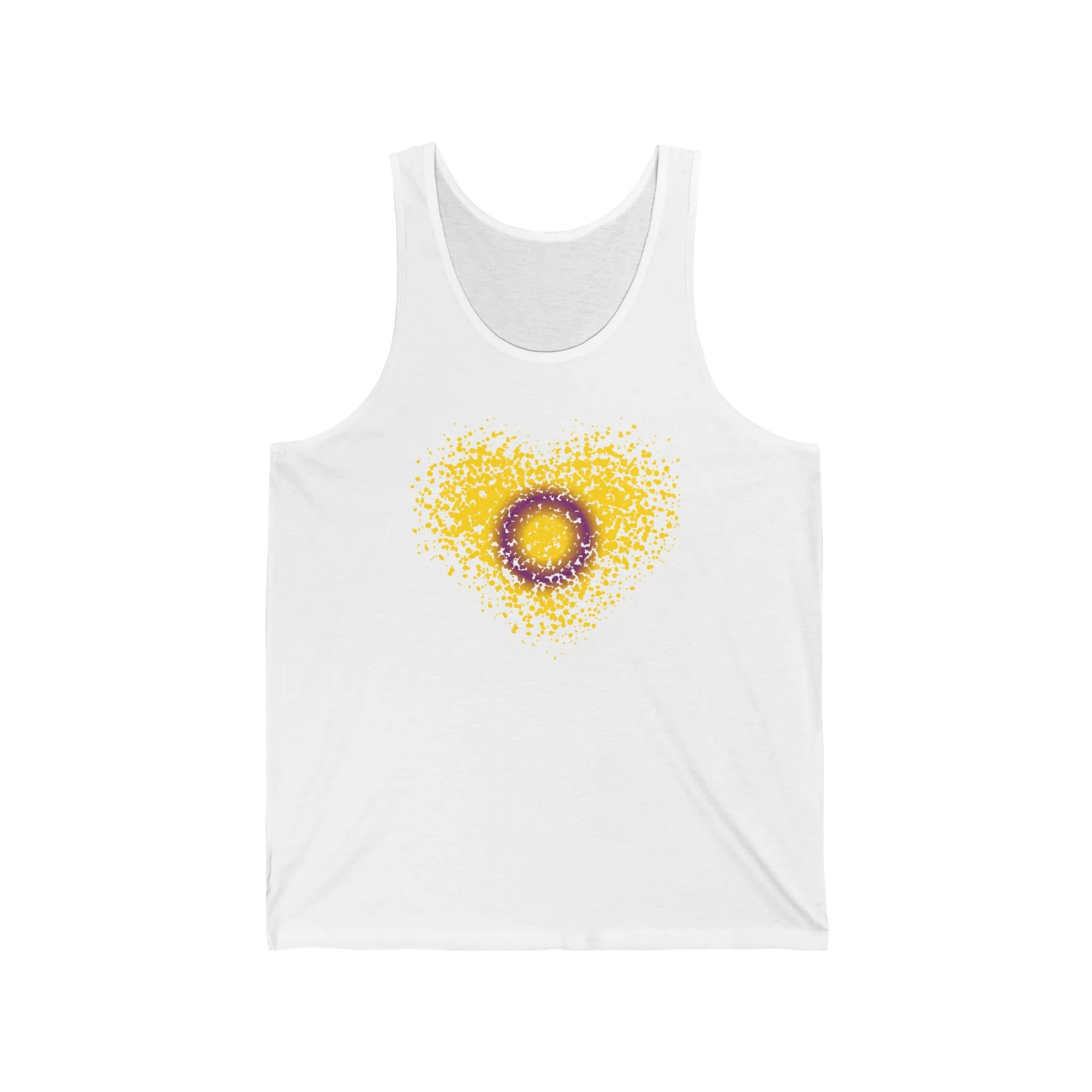 Unisex Intersex Graffiti Heart Tank Top