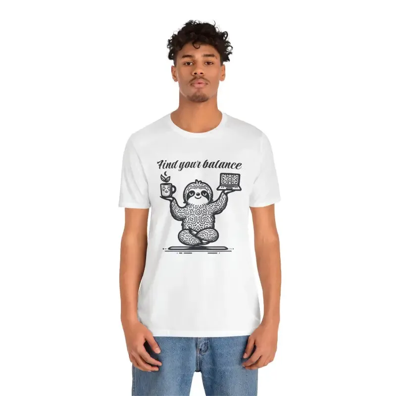 Unisex Jersey Short Tee with Chic Ribbed Knit Collars