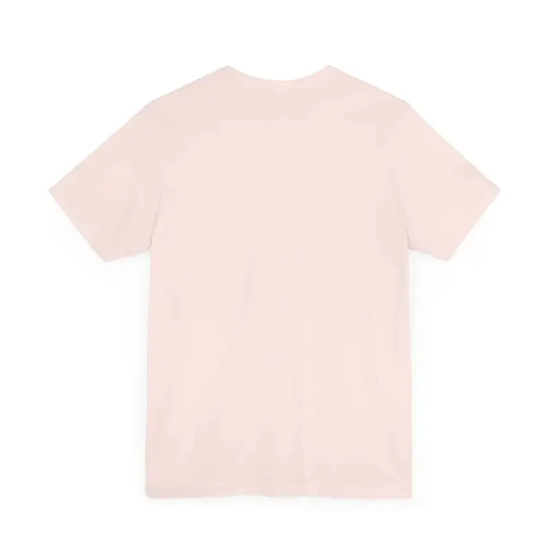 Unisex Jersey Short Tee with Chic Ribbed Knit Collars
