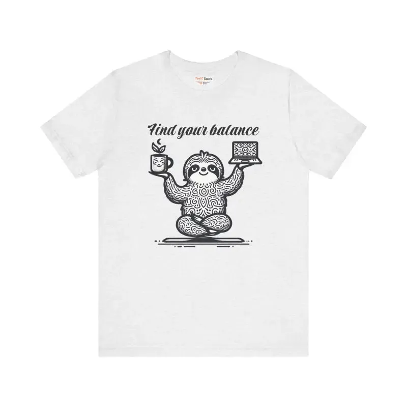 Unisex Jersey Short Tee with Chic Ribbed Knit Collars