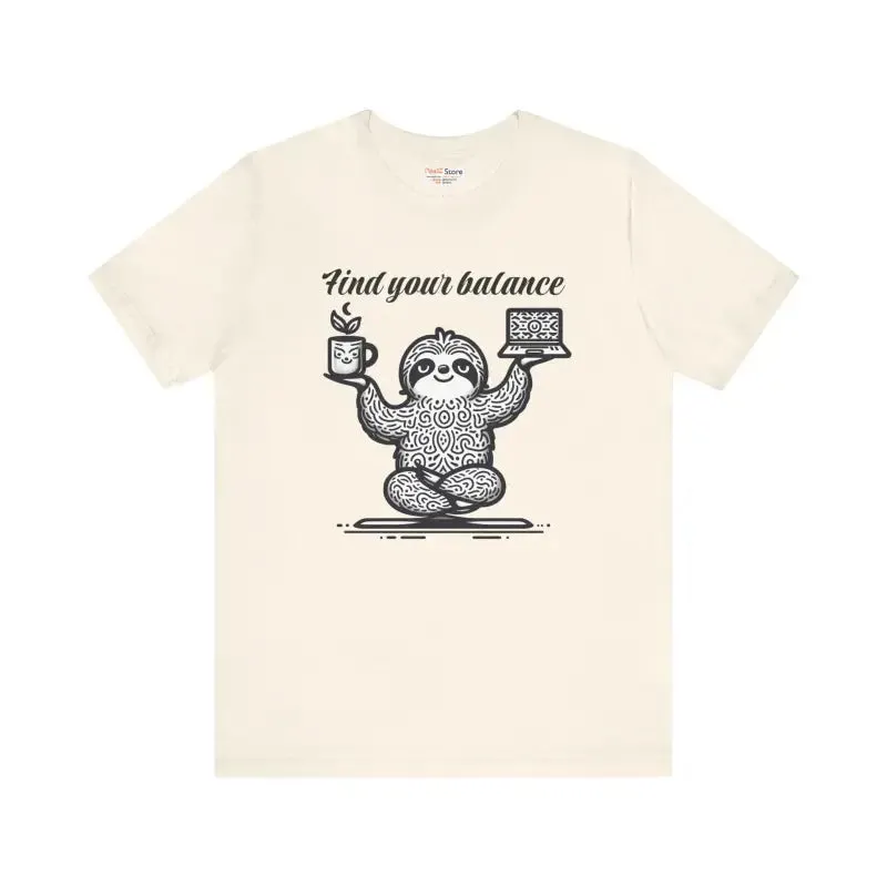 Unisex Jersey Short Tee with Chic Ribbed Knit Collars