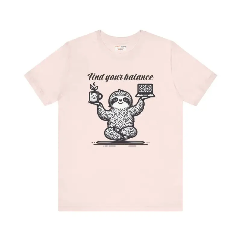 Unisex Jersey Short Tee with Chic Ribbed Knit Collars