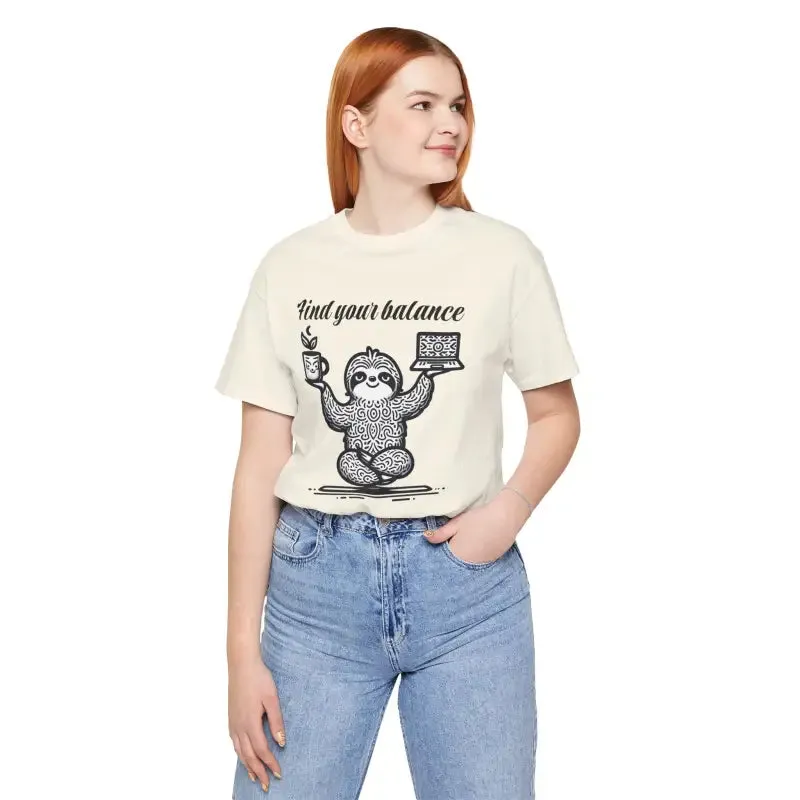 Unisex Jersey Short Tee with Chic Ribbed Knit Collars