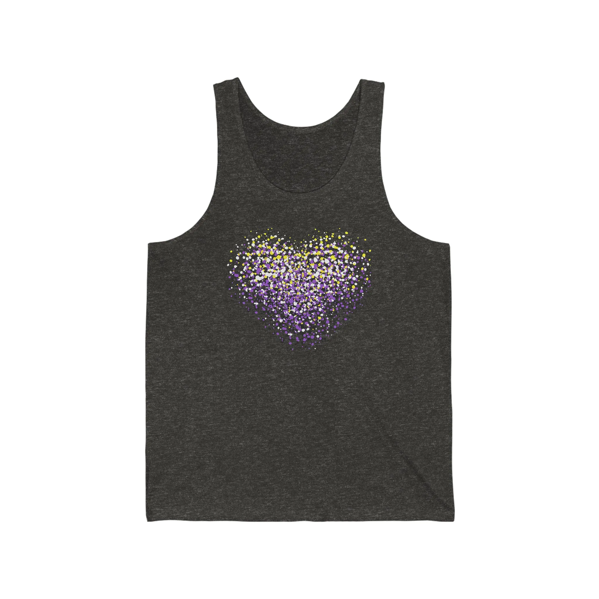Unisex Nonbinary Graffiti Heart Tank Top