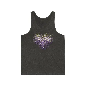 Unisex Nonbinary Graffiti Heart Tank Top