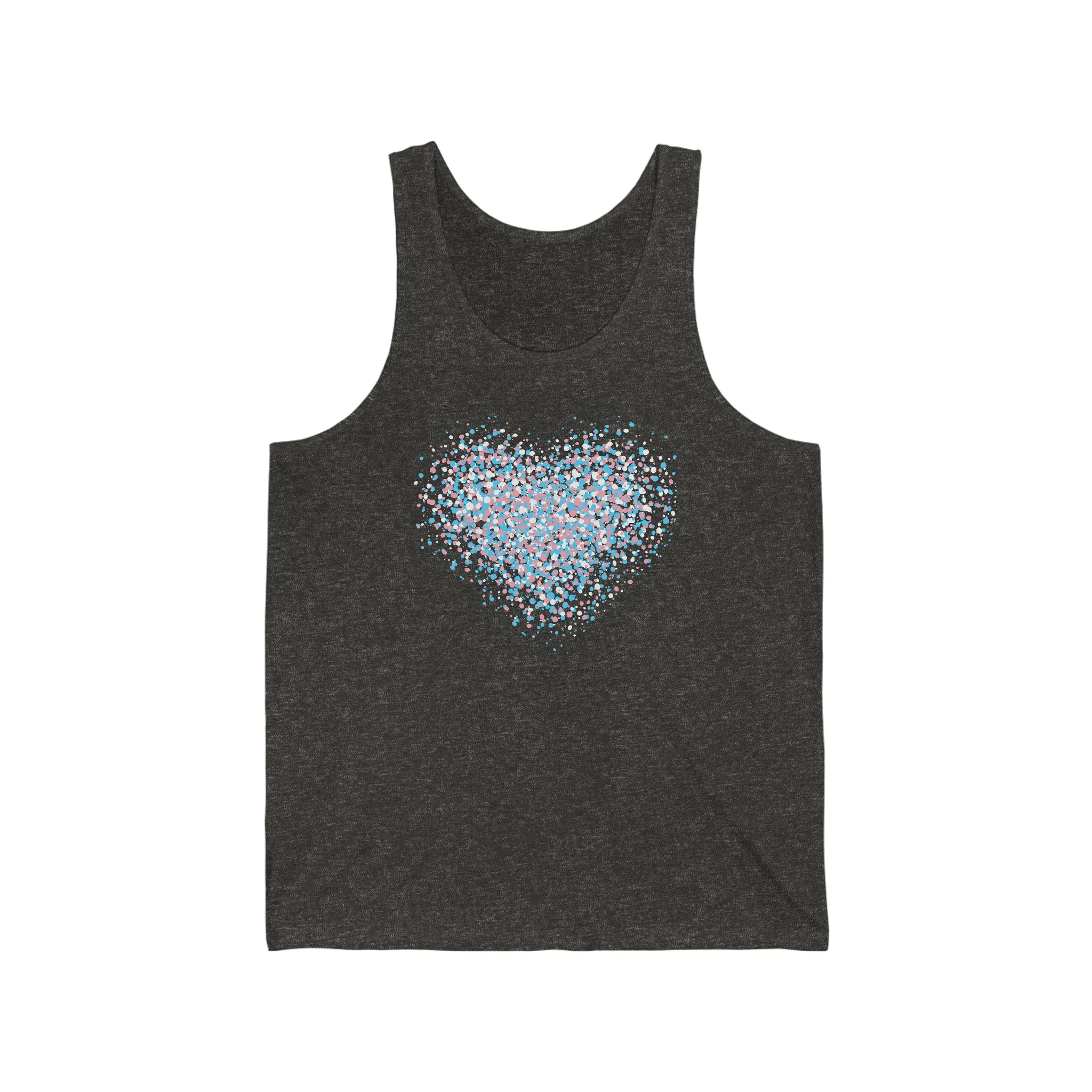 Unisex Trans Graffiti Heart Tank Top