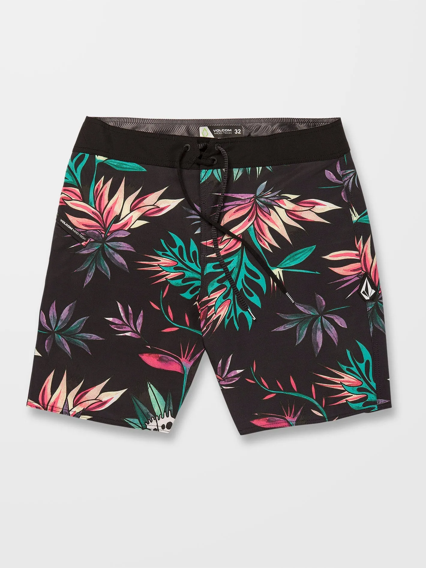 V Ent Pepper Mod 19" Boardshort - BLACK