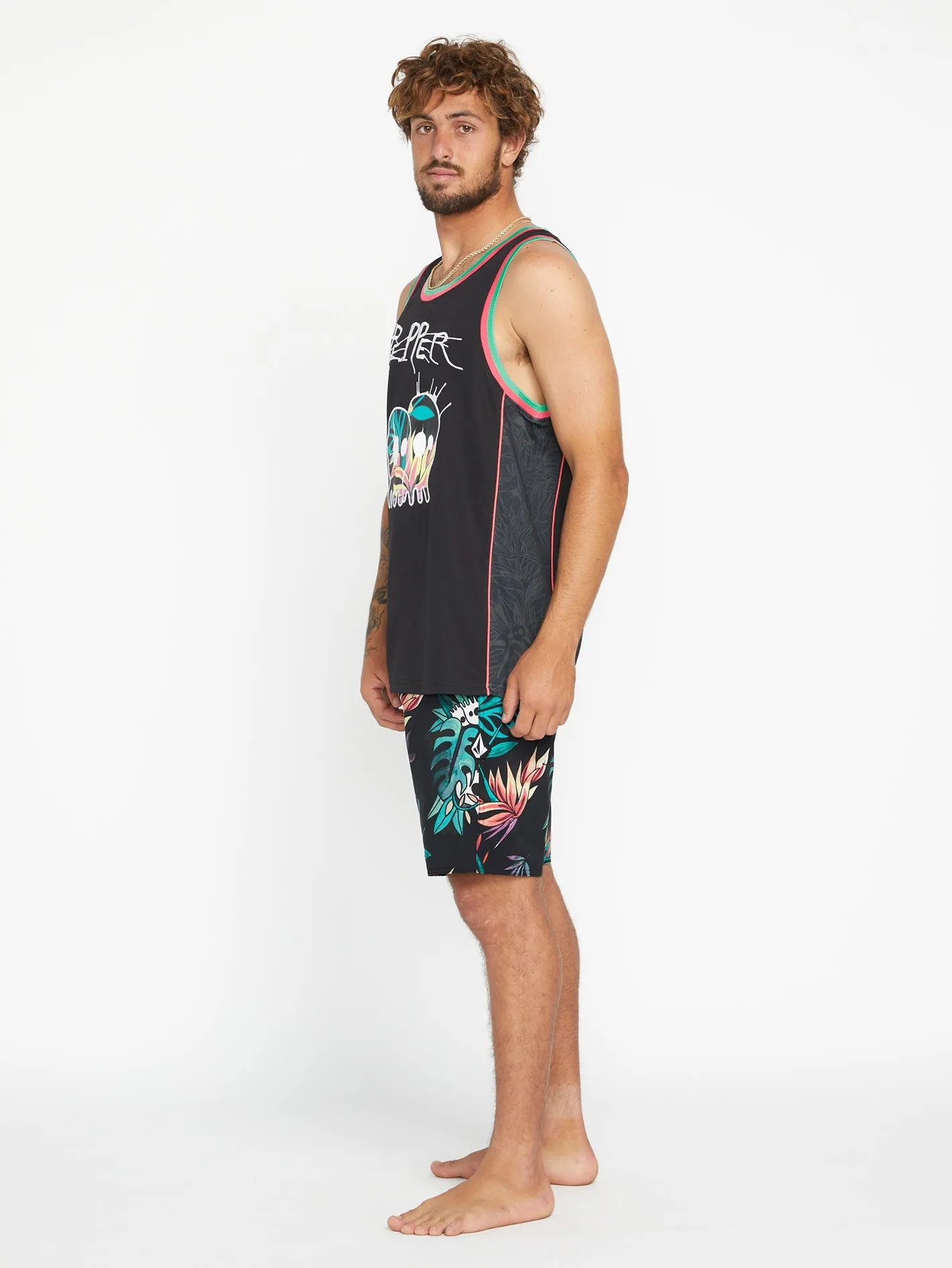 V Ent Pepper Mod 19" Boardshort - BLACK