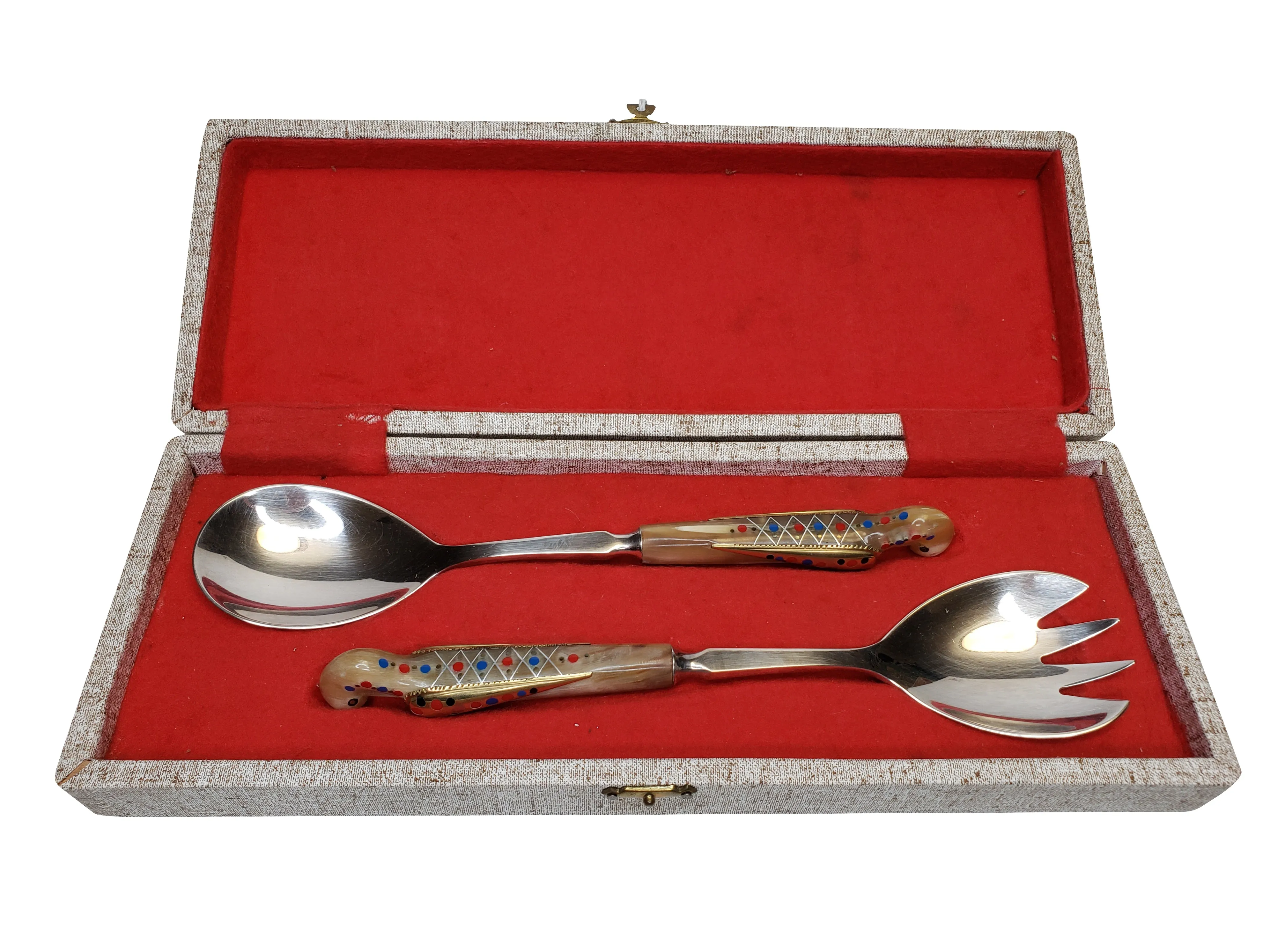 Vintage Haddad Jezzine 2pc serving set