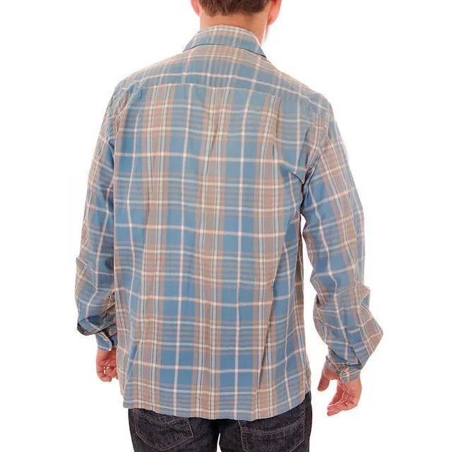 Vintage Mens Shadow Plaid Shirt 100% Cotton Pennleigh 1950s Med