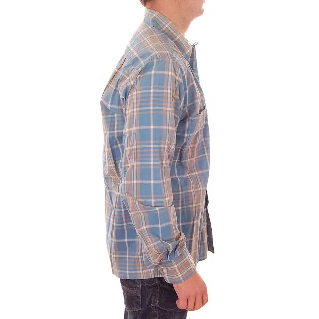 Vintage Mens Shadow Plaid Shirt 100% Cotton Pennleigh 1950s Med