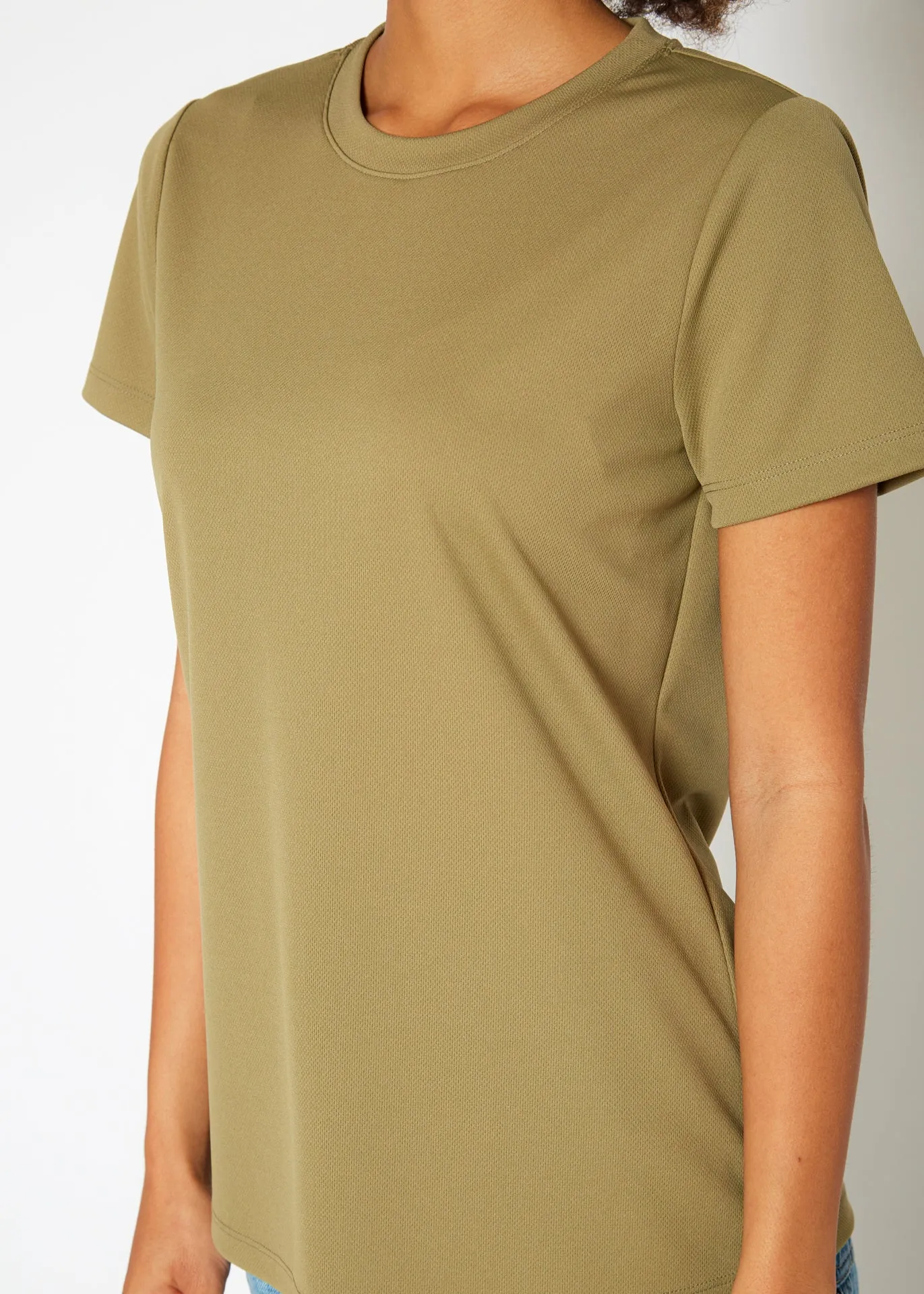 Women's Eco Friendly Reolite Tech T-shirt in Khaki