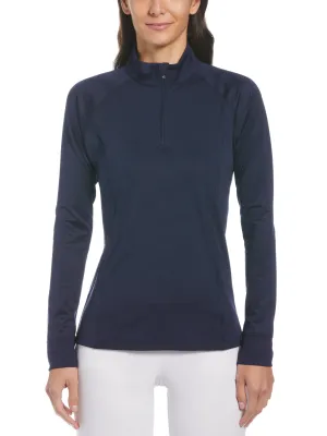 Womens Jacquard Floral Print Sun Protection Pullover